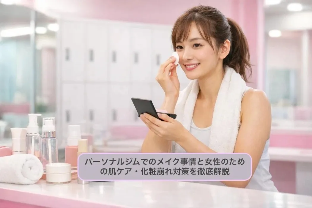 パーソナルジムでのメイク事情と女性のための肌ケア・化粧崩れ対策を徹底解説