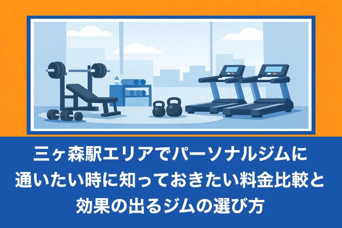 三ヶ森駅エリアでパーソナルジムに通いたい時に知っておきたい料金比較と効果の出るジムの選び方