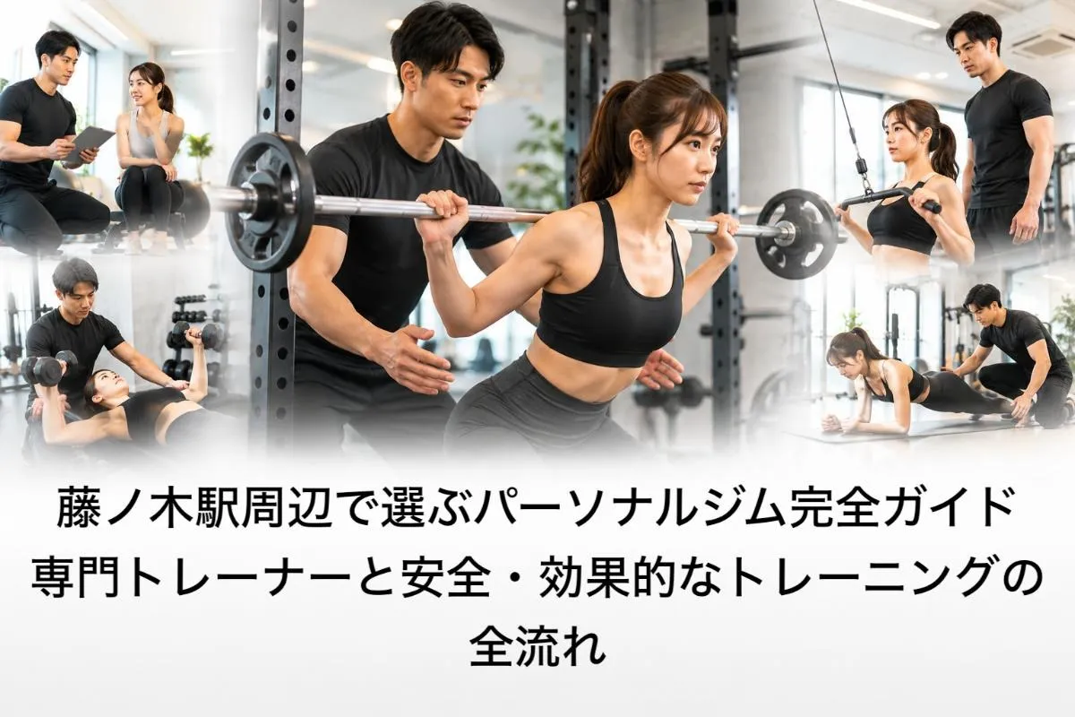 藤ノ木駅周辺で選ぶパーソナルジム完全ガイド｜専門トレーナーと安全・効果的なトレーニングの全流れ