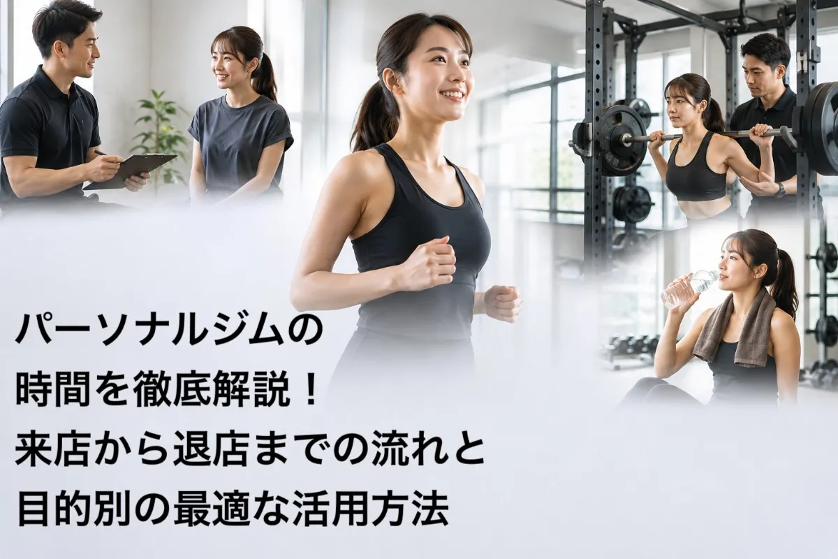 パーソナルジムの時間を徹底解説！来店から退店までの流れと目的別の最適な活用方法